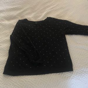 Black studded sweatshirt